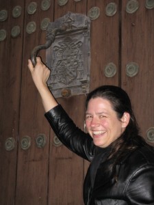 Do you think they'll hear me inside if I knock?