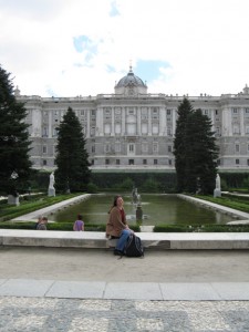 It was very pleasant in the gardens.