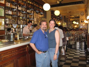 tapas2 Puck and Mary at the bar.