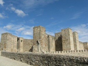 The castle of Trujillo was large and looked very solid.