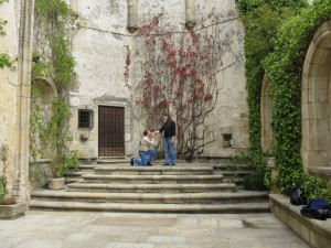 A moment together in the church