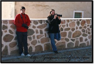 Gregorio took this photo of his son Iván and me.