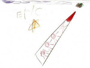 Eric's Whole Family goes into space.