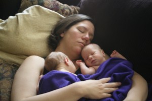 Naps and nursing - 2 of our most repeated activities... (Dom on left, Alex on right)