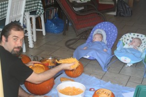 012_dad_alex_dom_rt Lessons in Carving Pumpkins (Alex on left)