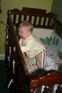 Alex (standing!): I don't want to sleep! (Photo taken just minutes ago.)