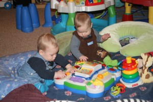 Dom (left) & Alex: Hmmmm... What does this do?