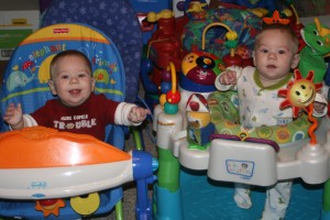 Alex (left) & Dom: Ready to party!