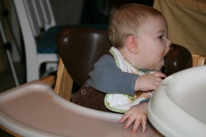 Alex: It's food art! My face and the chair are my canvas!