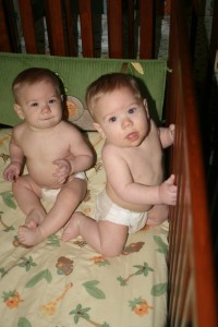 Dom (left) & Alex: You see, they even deny us clothing!