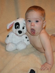 Alex with his Shakti stuffy.
