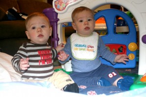 Alex (left) & Dom: We didn't do it! Wait! What was the question?