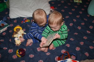 Dom and Alex love their books!