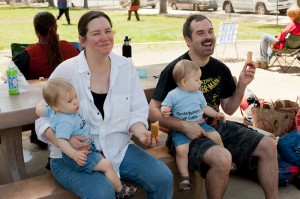 Mom with Dom and Dad with Alex (June 26, 2011)