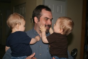Dom (left) & Alex: We love you, Dad! (June 4, 2011)