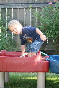 Alex on the water table
