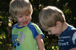 Dom and Alex laughing