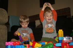 Dom and Alex building towers