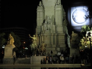 Don Quixote in the Plaza de Espana