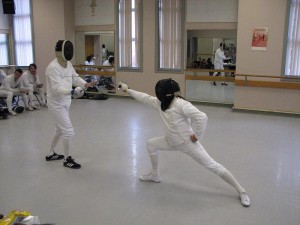 Eric calls out Puck's lunge in the Sabre Lesson