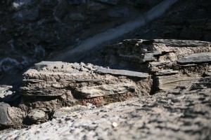 Close up of the stonework