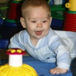 Dom: On the move and scooting backward.