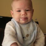 Dom: Sppppp... Oops! Did I get cereal on you?